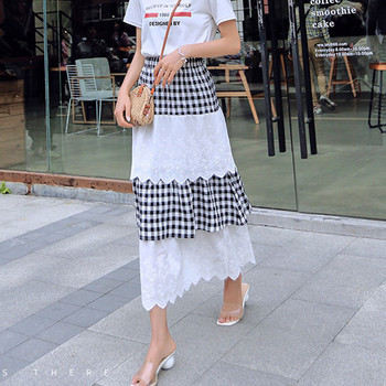 Fusta de dama moderna in trei culori model croiat