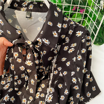 Rochie de dama in negru si model floral