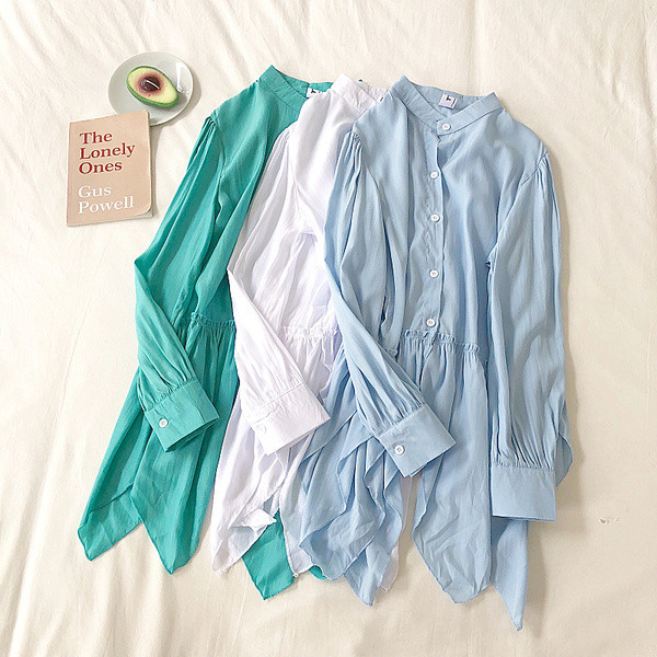 Camasa moderna de dama model asimetric in mai multe culori