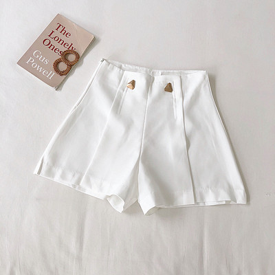 Pantaloni scurti moderni de dama cu elemente metalice in mai multe culori