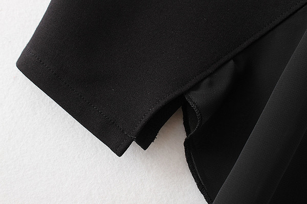 Fusta de dama lunga cu tul in negru