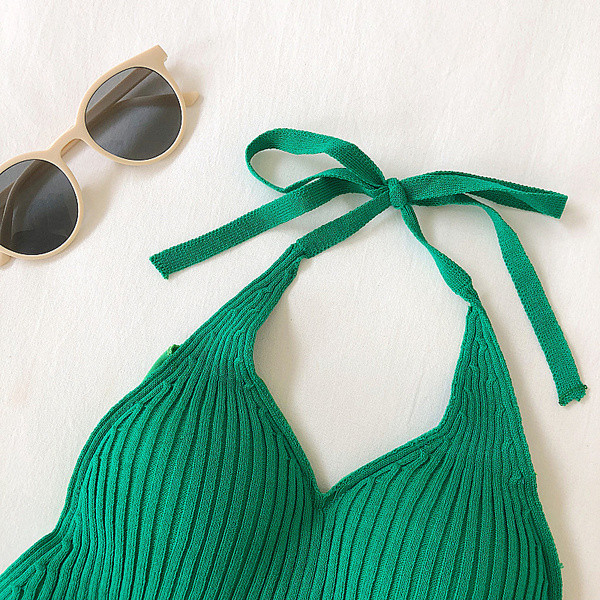 Γυναικείο πλεκτό μαγιό σε τρία χρώματα