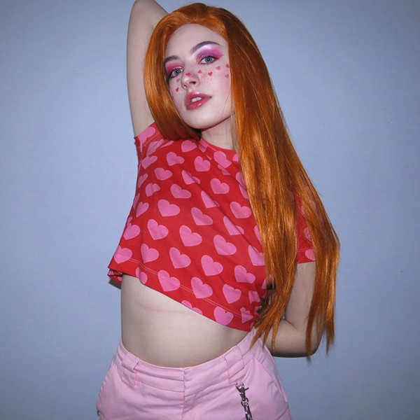 Bluză de damă de ultimă generație cu mâneci scurte de culoare roșie