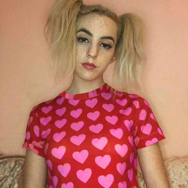 Bluză de damă de ultimă generație cu mâneci scurte de culoare roșie