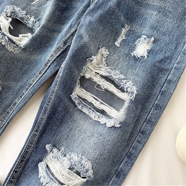 Blugi lungi de dama cu motive rupte