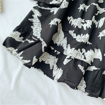 Rochie modernă de damă cu mâneci lungi de culoare neagră