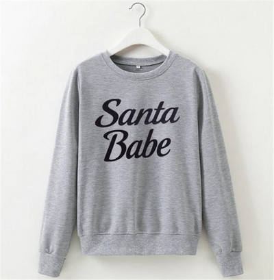 Bluză casual de damă cu mâneci lungi și inscripție în patru culori