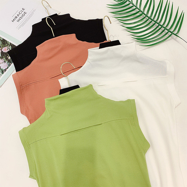 Maieu de damă cu guler înalt în patru culori