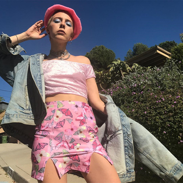 Bustieră topică de damă cu umerii goi, în culoarea roz