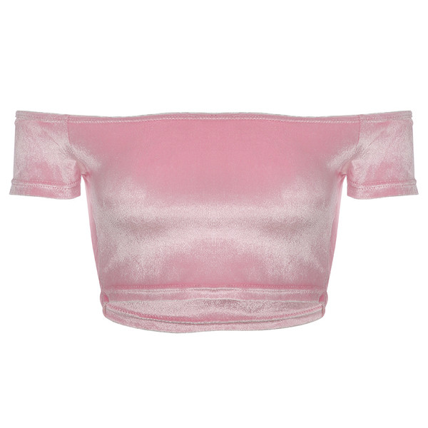 Bustieră topică de damă cu umerii goi, în culoarea roz