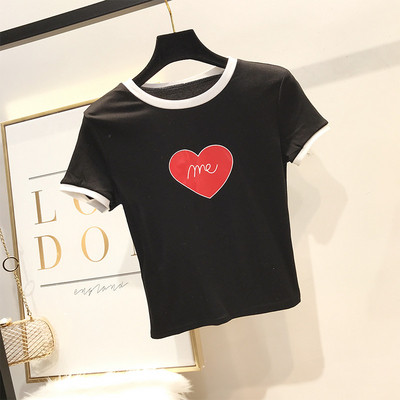 Tricou de dama modern cu maneca scurta in mai multe culori