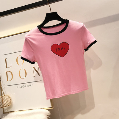 Tricou de dama modern cu maneca scurta in mai multe culori