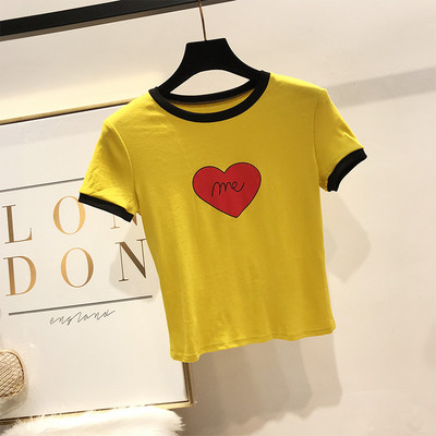 Tricou de dama modern cu maneca scurta in mai multe culori