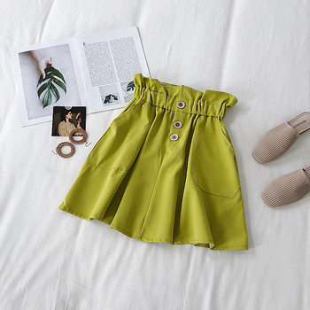 Model de fustă de damă modern croiat cu talie înaltă în trei culori