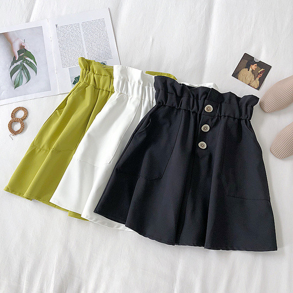 Model de fustă de damă modern croiat cu talie înaltă în trei culori