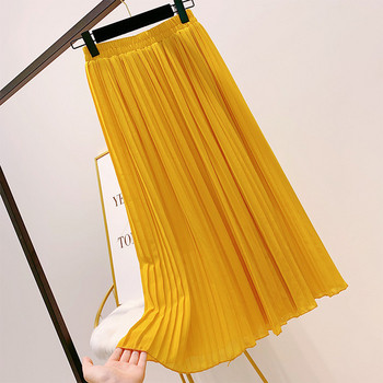 Fusta de dama moderna plisata in diferite culori