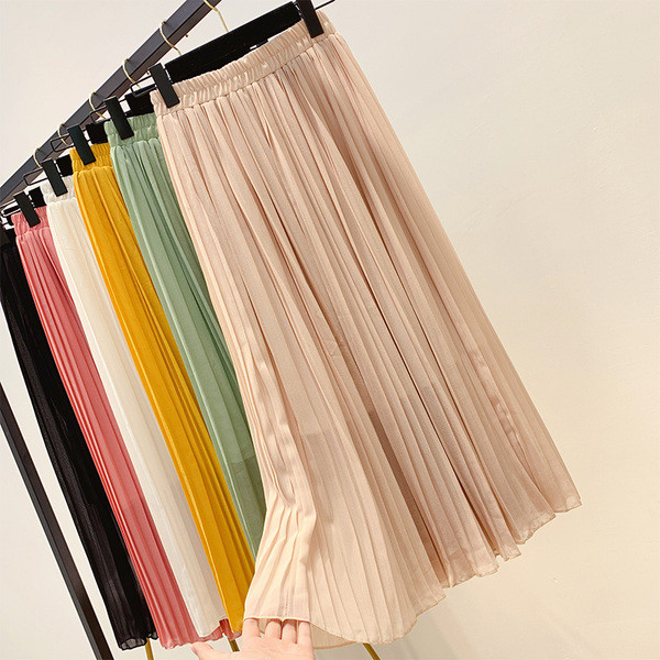 Fusta de dama moderna plisata in diferite culori