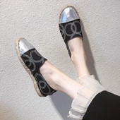 Pantofi casual dama in negru si argintiu