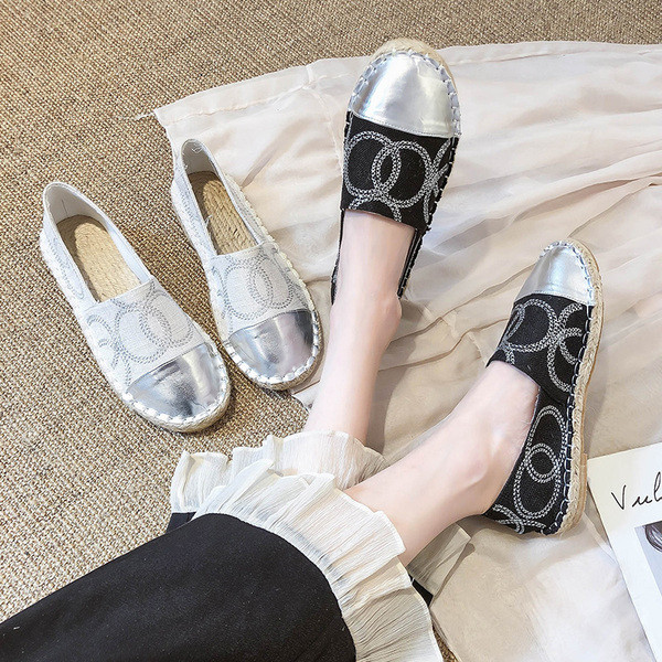 Pantofi casual dama in negru si argintiu