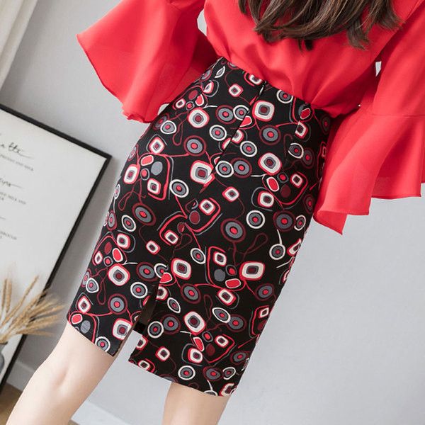 Fusta eleganta de dama in doua culori cu fermoar