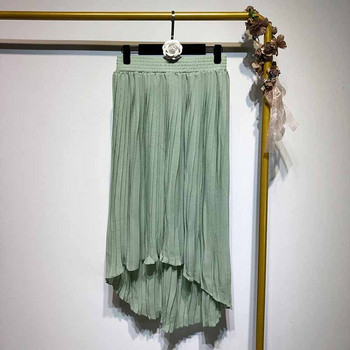 Fusta de dama plisata cu talie elastica