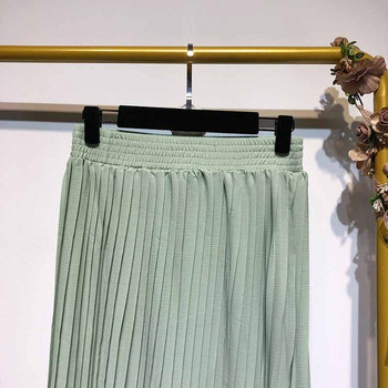 Fusta de dama plisata cu talie elastica