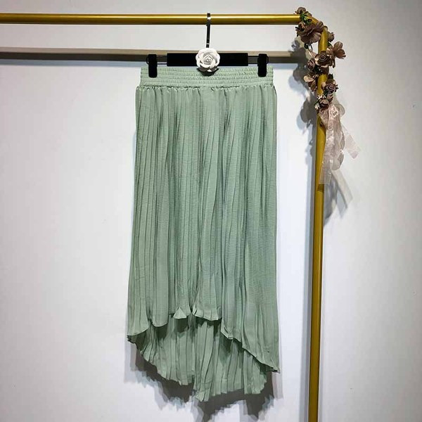 Fusta de dama plisata cu talie elastica