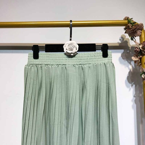 Fusta de dama plisata cu talie elastica