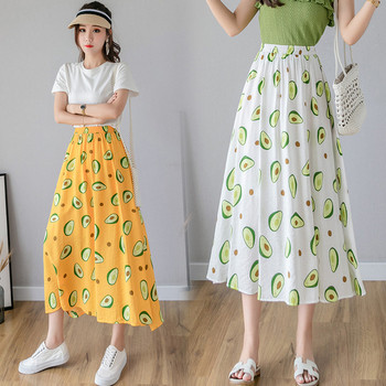 Model casual de dama croiat fusta cu talie inalta