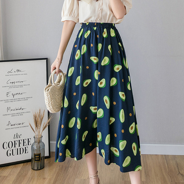 Model casual de dama croiat fusta cu talie inalta