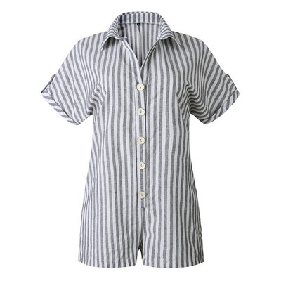 Salopeta dama in dungi cu nasturi in mai multe culori