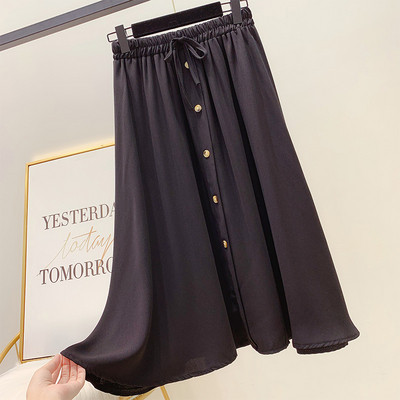 Fusta de dama cu nasturi in mai multe culori