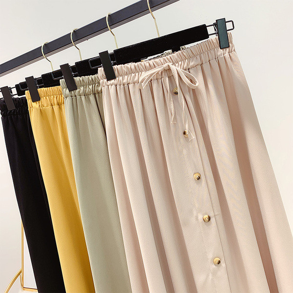 Fusta de dama cu nasturi in mai multe culori