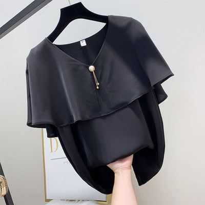 Cămașă de damă cu decolteu în V în mai multe culori