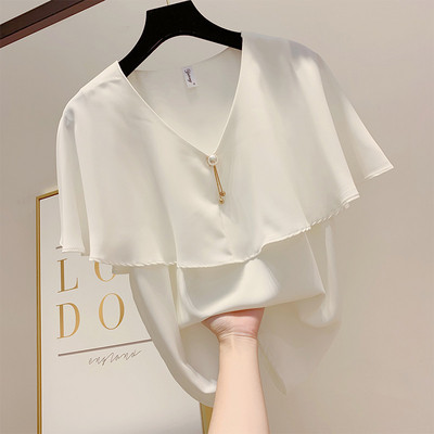 Cămașă de damă cu decolteu în V în mai multe culori