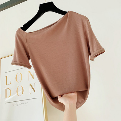 Tricou dama model simplu cu maneca scurta