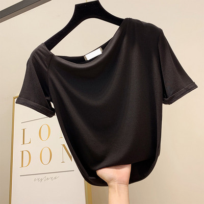 Tricou dama model simplu cu maneca scurta