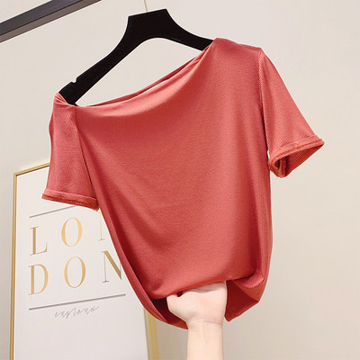 Tricou dama model simplu cu maneca scurta