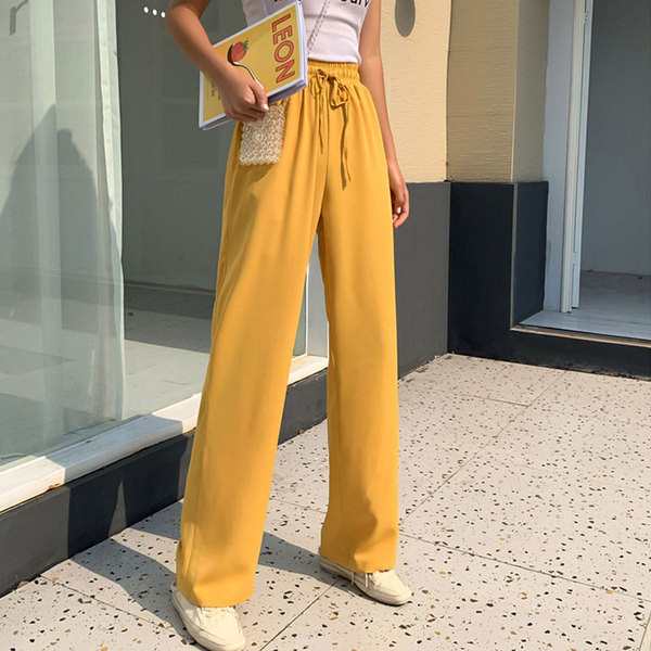 Pantaloni casual dama in trei culori-cu cravate