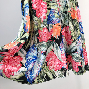 Fusta lunga de dama cu model floral