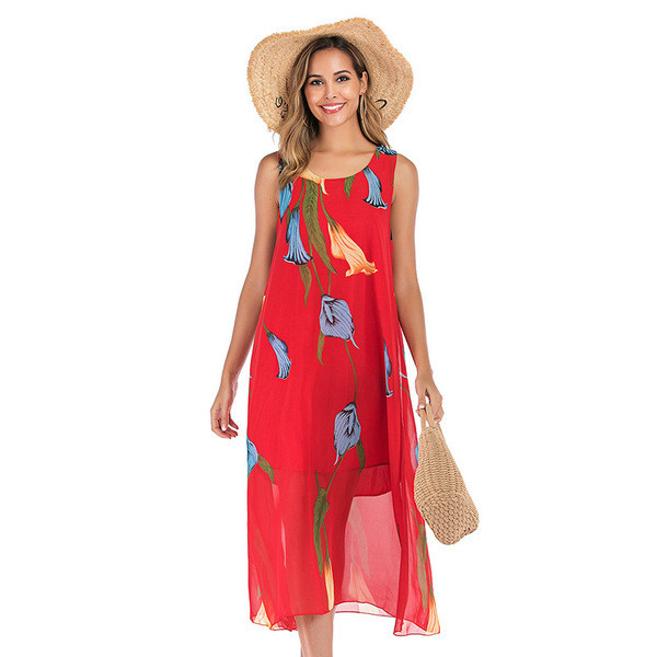 Rochie casual de dama potrivita pentru plaja in mai multe culori