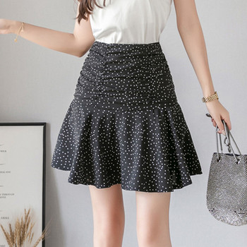 Model de fustă modernă de damă cu croiala în trei culori