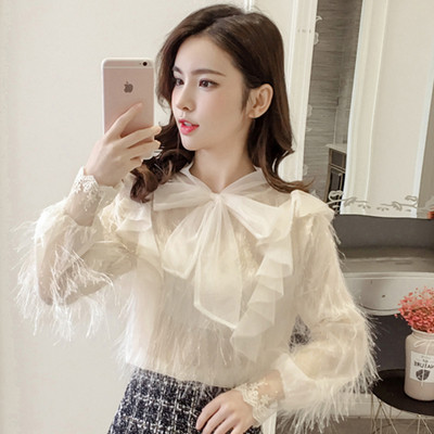 Cămașă modernă de damă cu mâneci lungi - în două culori