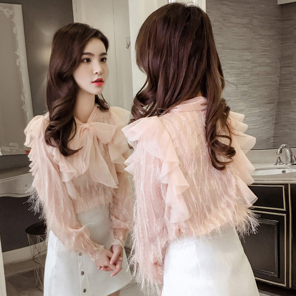 Cămașă modernă de damă cu mâneci lungi - în două culori