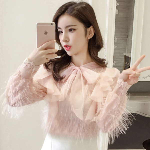 Cămașă modernă de damă cu mâneci lungi - în două culori