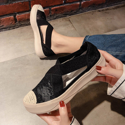 Pantofi casual dama cu elastic in mai multe culori