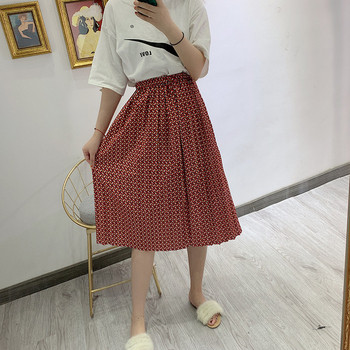 Fusta lunga plisata de dama cu model cu model