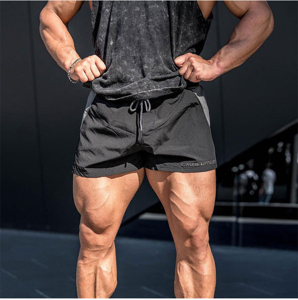 Pantaloni scurți pentru bărbați cu legături în negru, roșu și albastru