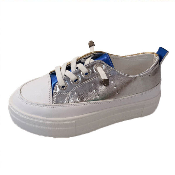 Καθημερινά  γυναικεία αθλητικά παπούτσια με δεσμούς σε δύο χρώματα 