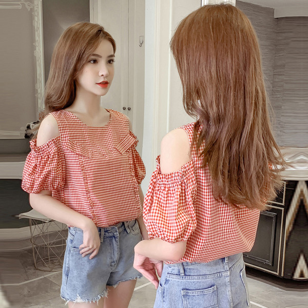 Cămașă în carouri de damă actuală - în două culori